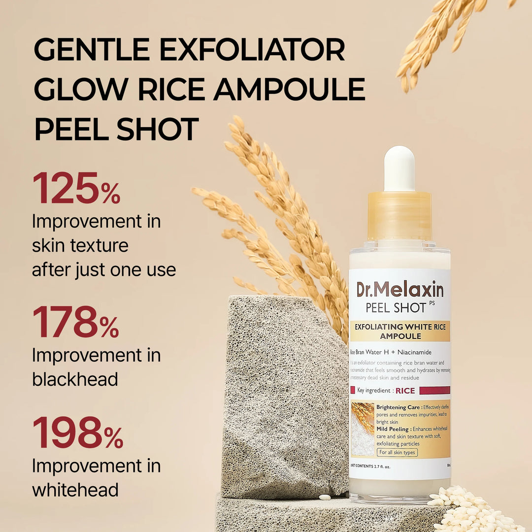 Dr Melaxin Peel Shot Rice Ampoule Duo