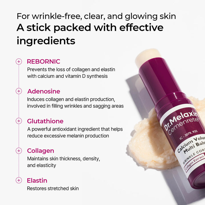 Dr.Melaxin Mom Tox Stick Calcium Multi Balm | 1+1 Gratis