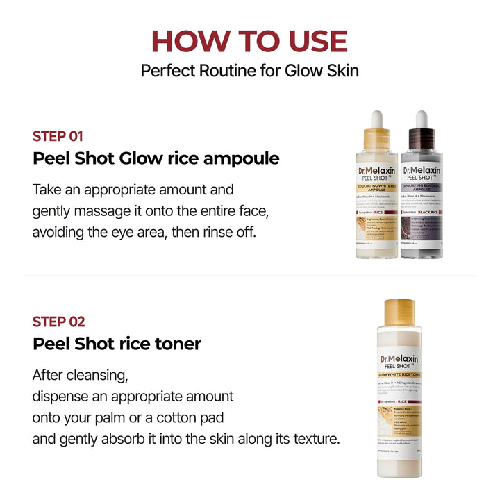 Peel Shot Exfoliating Glow Rice Line
