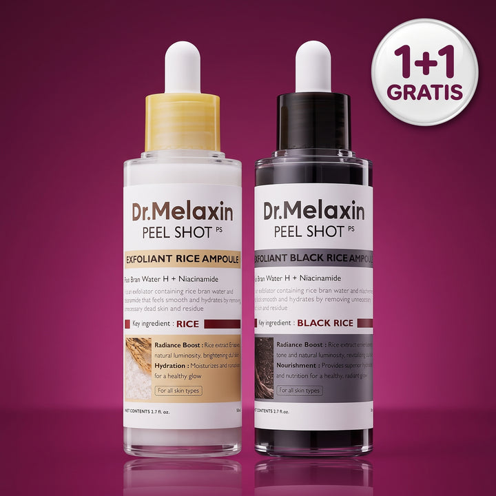 Dr Melaxin Peel Shot Rice Ampoule Duo